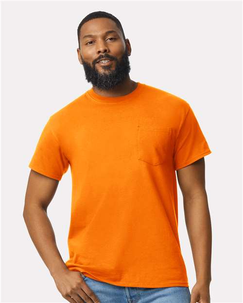 Unisex Ultra Cotton® Pocket T-Shirt — Safety Orange