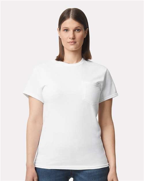 Unisex Ultra Cotton® Pocket T-Shirt — White