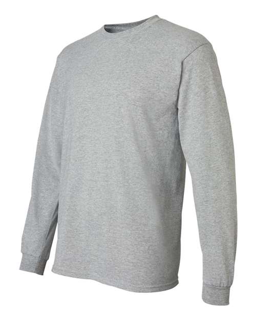 Unisex DryBlend® 50/50 Long Sleeve T-Shirt — Sport Grey