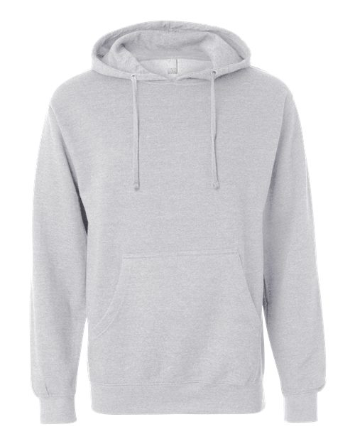 Unisex Midweight Hooded Sweatshirt — Grey Heather