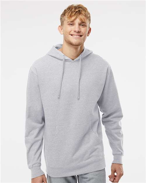 Unisex Midweight Hooded Sweatshirt — Grey Heather