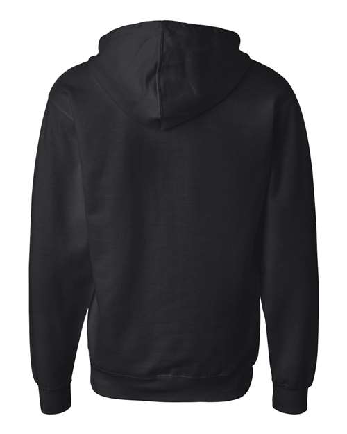 Unisex Midweight Full-Zip Hooded Sweatshirt — Black
