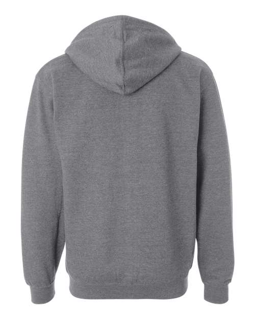 Unisex Midweight Full-Zip Hooded Sweatshirt — Gunmetal Heather