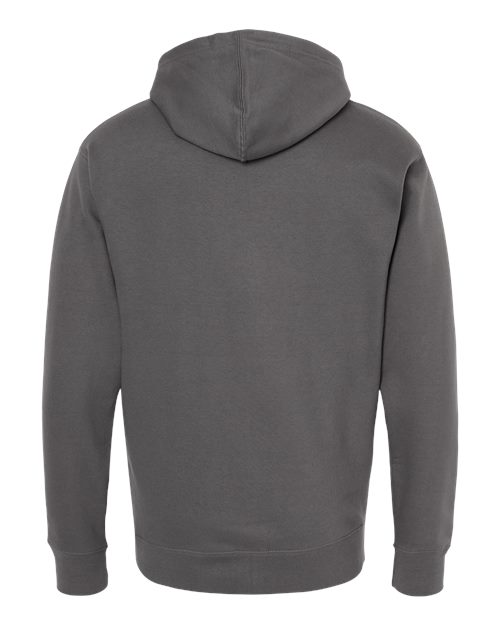 Unisex Midweight Full-Zip Hooded Sweatshirt — Charcoal