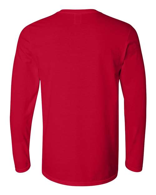 Unisex Softstyle® Long Sleeve T-Shirt — Cherry Red