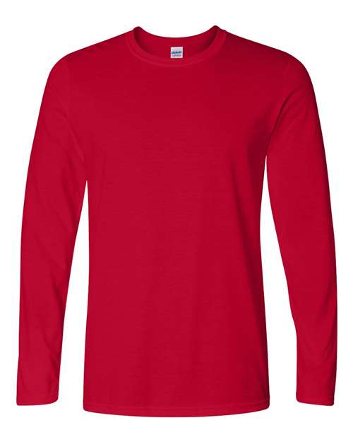 Unisex Softstyle® Long Sleeve T-Shirt — Cherry Red