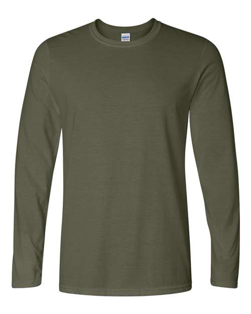 Unisex Softstyle® Long Sleeve T-Shirt — Military Green