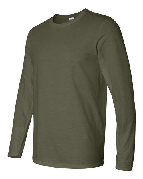 Unisex Softstyle® Long Sleeve T-Shirt — Military Green