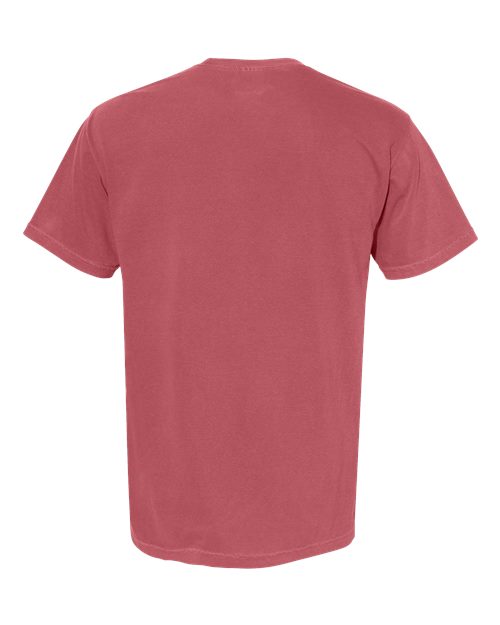 Unisex Garment-Dyed Heavyweight Pocket T-Shirt — Crimson