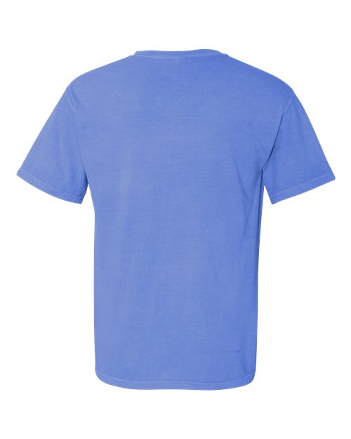 Unisex Garment-Dyed Heavyweight Pocket T-Shirt — Flo Blue