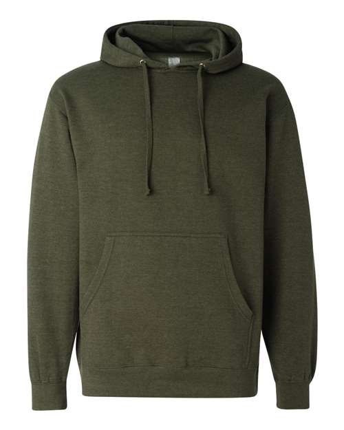 Unisex Midweight Hooded Sweatshirt — Army Heather