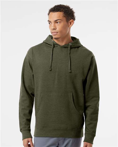 Unisex Midweight Hooded Sweatshirt — Army Heather