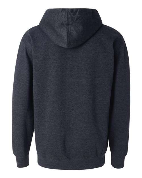 Unisex Midweight Hooded Sweatshirt — Classic Navy Heather