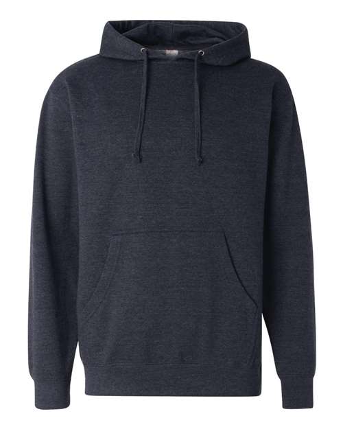 Unisex Midweight Hooded Sweatshirt — Classic Navy Heather