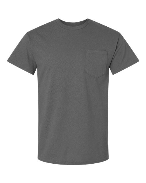 Unisex Ultra Cotton® Pocket T-Shirt — Charcoal