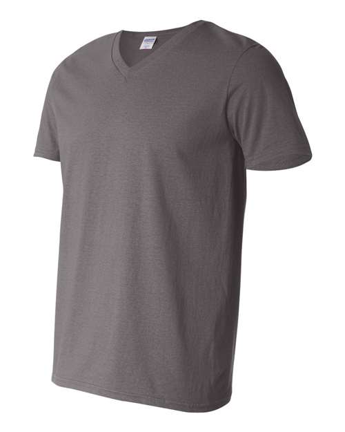 Unisex Softstyle® V-Neck T-Shirt — Charcoal