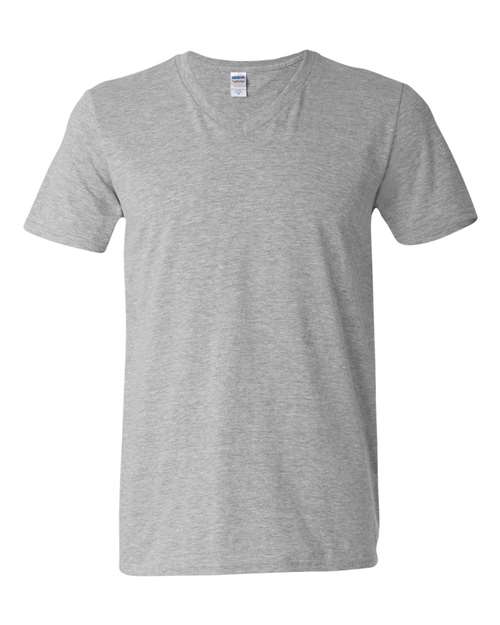 Unisex Softstyle® V-Neck T-Shirt — Sport Grey
