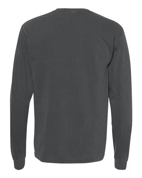 Unisex Garment-Dyed Heavyweight Long Sleeve T-Shirt — Pepper