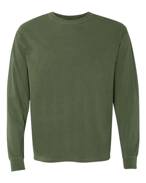 Unisex Garment-Dyed Heavyweight Long Sleeve T-Shirt — Hemp
