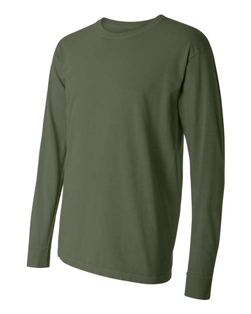Unisex Garment-Dyed Heavyweight Long Sleeve T-Shirt — Hemp