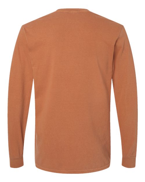 Unisex Garment-Dyed Heavyweight Long Sleeve T-Shirt — Yam