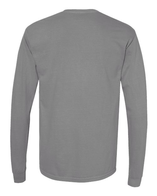 Unisex Garment-Dyed Heavyweight Long Sleeve T-Shirt — Grey