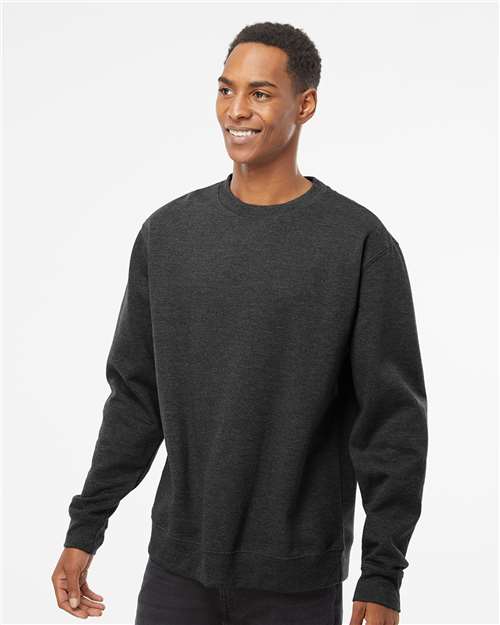 Unisex Midweight Crewneck Sweatshirt — Charcoal Heather