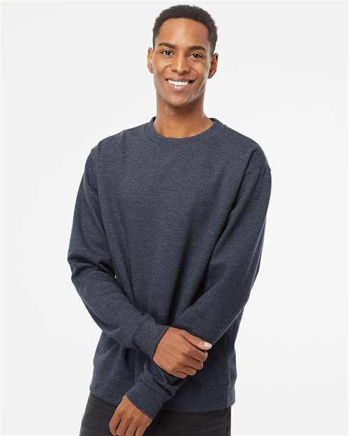Unisex Midweight Crewneck Sweatshirt — Classic Navy Heather