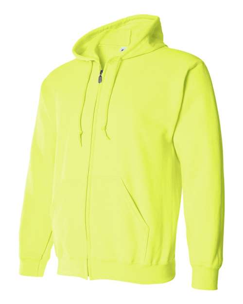 Unisex Heavy Blend™ Full-Zip Hooded Sweatshirt — Safety Green