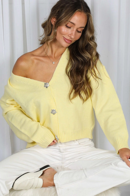 V neck cardigan