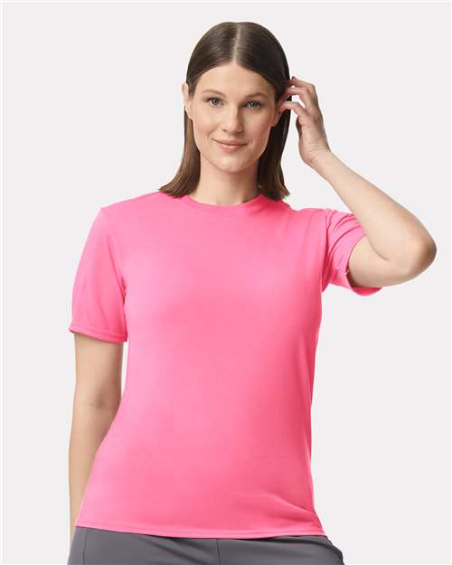 Unisex Performance® T-Shirt — Safety Pink