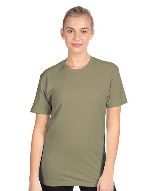 Unisex Cotton Tee — Light Olive
