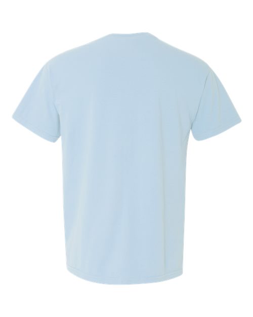 Unisex Garment-Dyed Heavyweight Pocket T-Shirt — Chambray