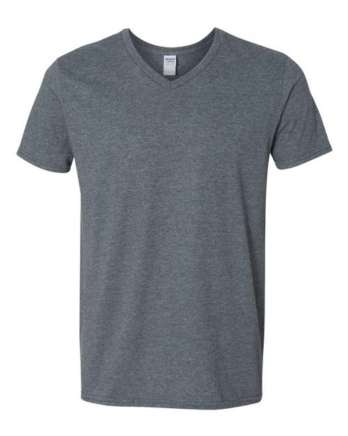 Unisex Softstyle® V-Neck T-Shirt — Dark Heather