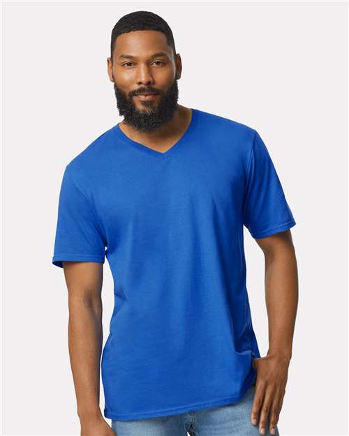 Unisex Softstyle® V-Neck T-Shirt — Royal