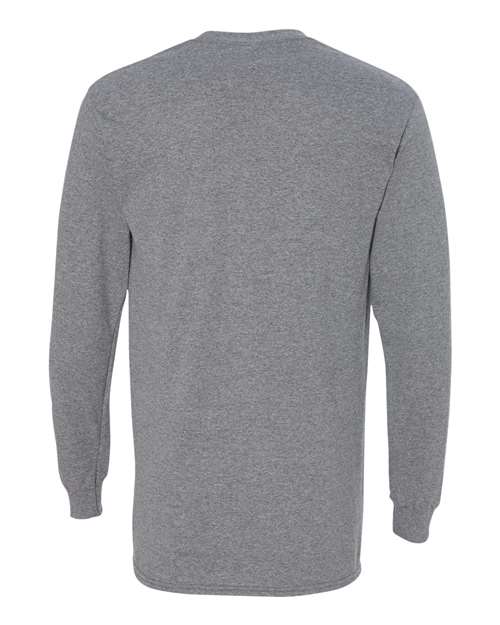Unisex Heavy Cotton™ Long Sleeve T-Shirt — Graphite Heather