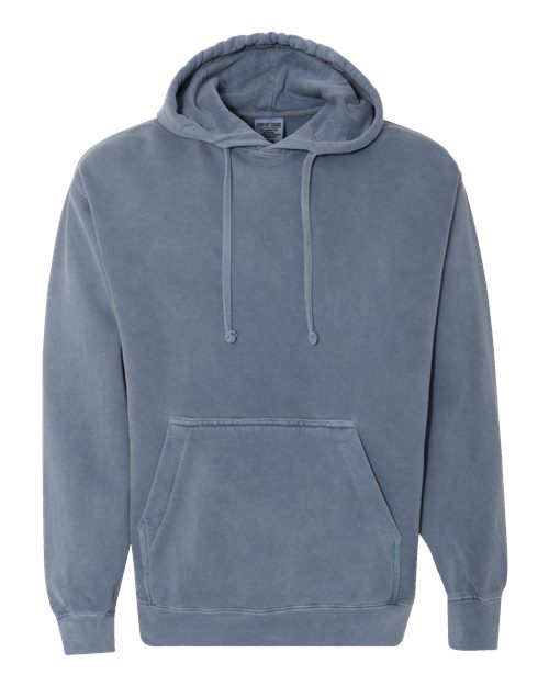 Unisex Garment-Dyed Hooded Sweatshirt — Blue Jean