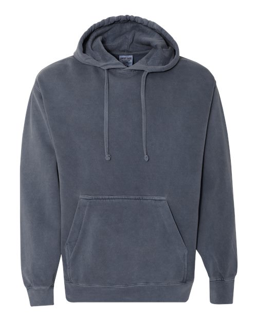 Unisex Garment-Dyed Hooded Sweatshirt — Denim