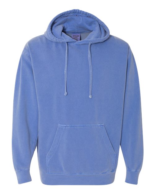 Unisex Garment-Dyed Hooded Sweatshirt — Flo Blue