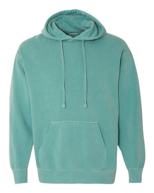Unisex Garment-Dyed Hooded Sweatshirt — Seafoam