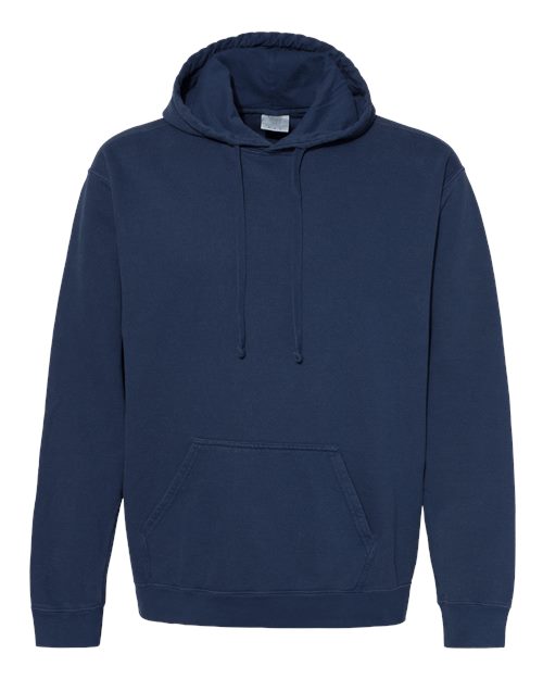 Unisex Garment-Dyed Hooded Sweatshirt — True Navy
