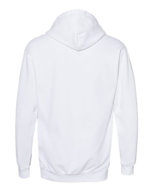 Unisex Garment-Dyed Hooded Sweatshirt — White