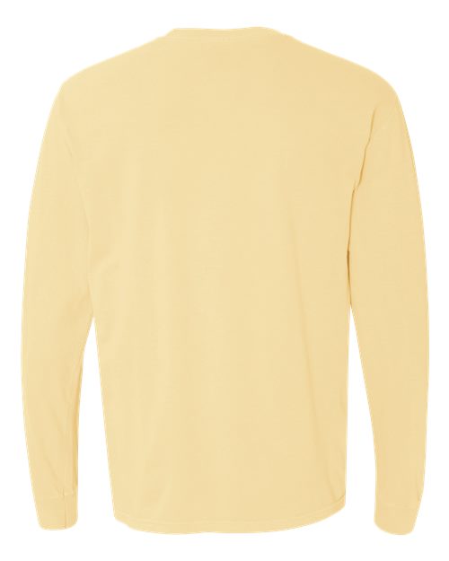 Unisex Garment-Dyed Heavyweight Long Sleeve T-Shirt — Butter
