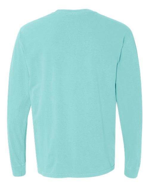 Unisex Garment-Dyed Heavyweight Long Sleeve T-Shirt — Chalky Mint