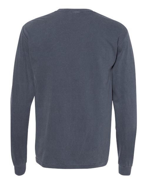 Unisex Garment-Dyed Heavyweight Long Sleeve T-Shirt — Denim