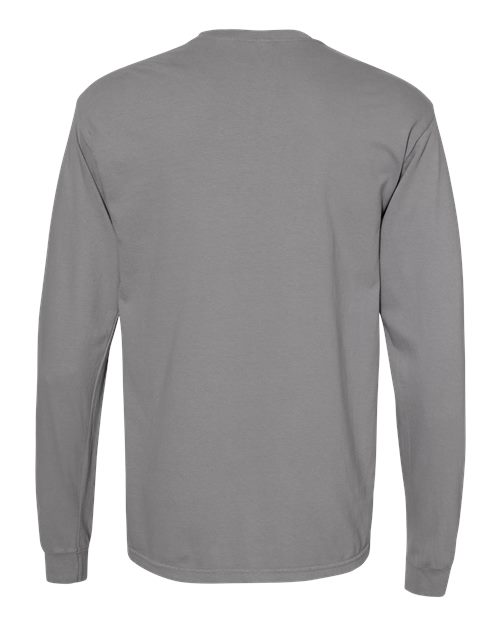 Unisex Garment-Dyed Heavyweight Long Sleeve T-Shirt — Granite