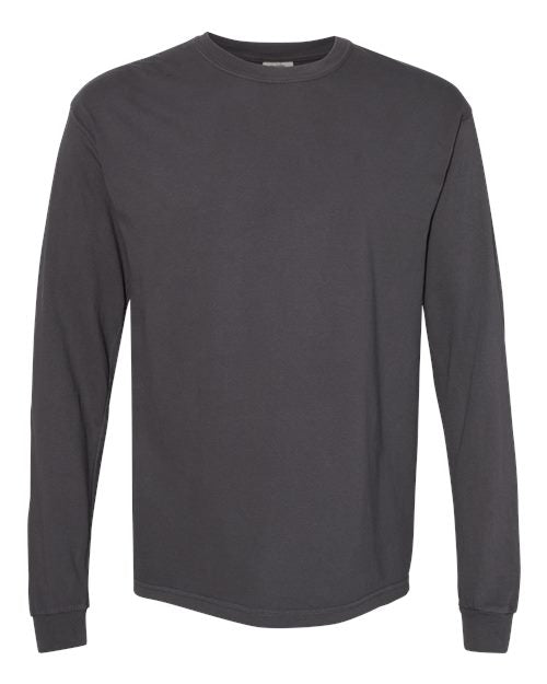 Unisex Garment-Dyed Heavyweight Long Sleeve T-Shirt — Graphite