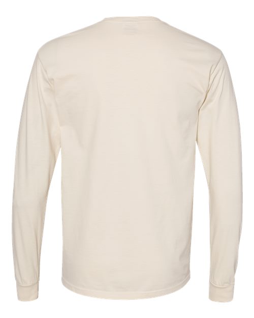 Unisex Garment-Dyed Heavyweight Long Sleeve T-Shirt — Ivory