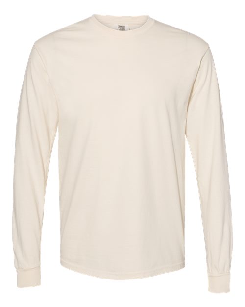 Unisex Garment-Dyed Heavyweight Long Sleeve T-Shirt — Ivory
