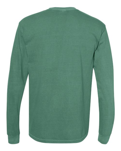 Unisex Garment-Dyed Heavyweight Long Sleeve T-Shirt — Light Green